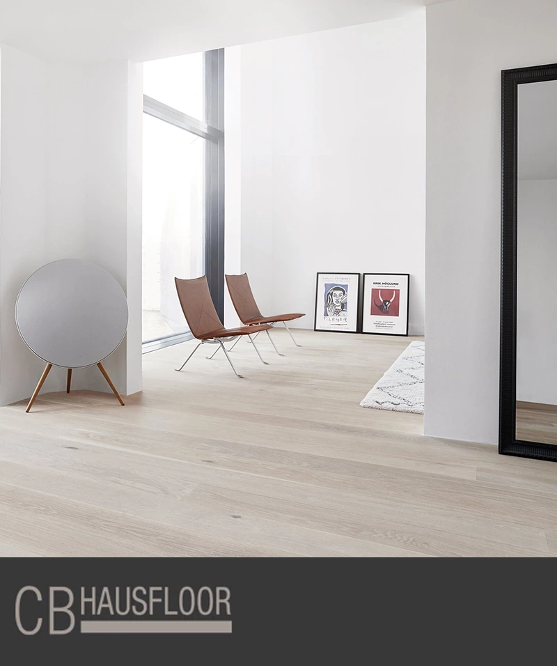 Parquet rovere sbiancato zona giorno - Parquet rovere sbiancato