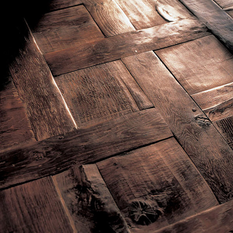 Quadrotte in parquet noce - Parquet Antico - Hausfloor Brescia Bergamo Milano