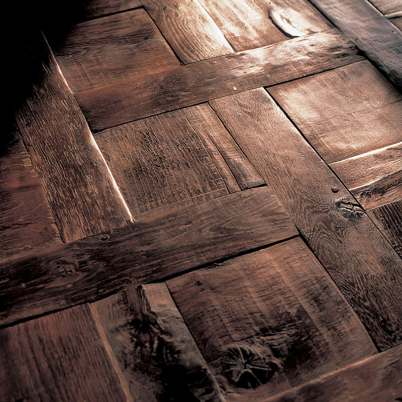 Quadrotte in parquet noce - Parquet Antico - Hausfloor Brescia Bergamo Milano