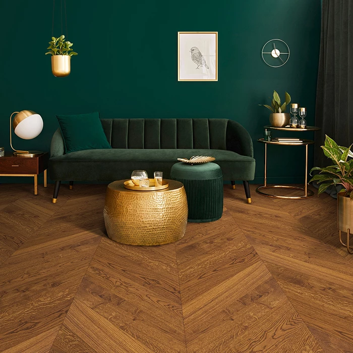 Parquet color miele - Parquet spina ungherese - Hausfloor