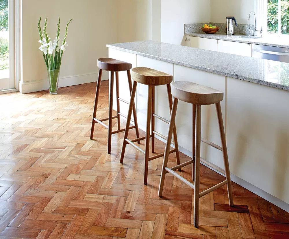 Parquet a spina di pesce miele - Parquet Cucina Hausfloor Brescia Bergamo Milano