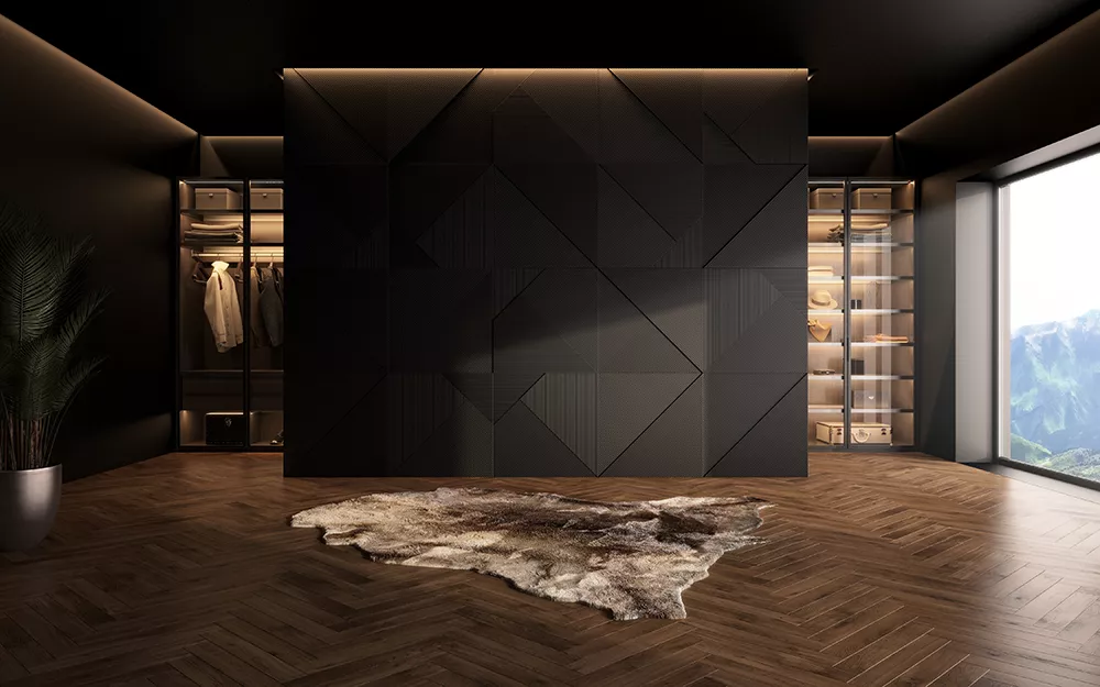 Come pulire il parquet - Parquet nero appartamento moderno - Hausfloor