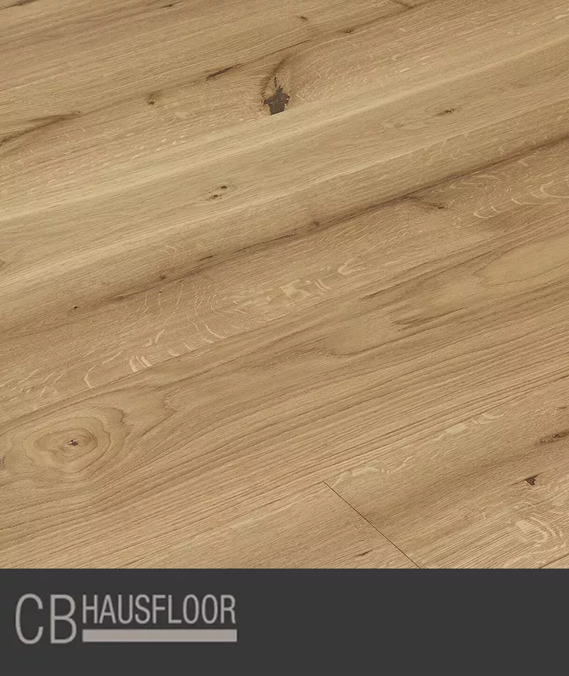 Parquet rovere chiaro con nodi spazzolato - Parquet Rovere Hausfloor Brescia Bergamo Milano