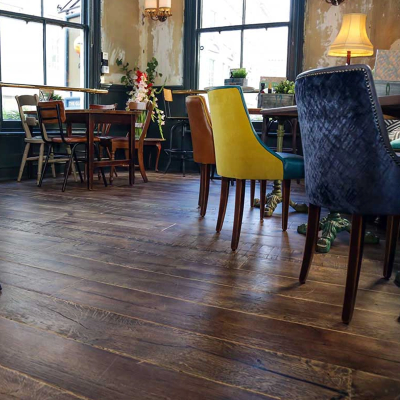 Parquet scuro in legno di teak - Hausfloor