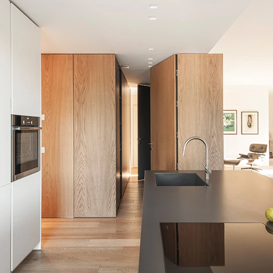 Parquet spazzolato in sala - Hausfloor Brescia Bergamo Milano