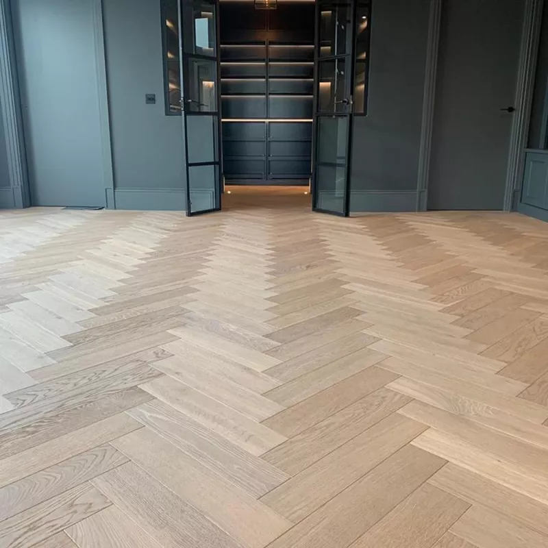 Parquet spina italiana rovere chiaro posa flottante - Parquet Brescia, Bergamo, Milano Hausfloor