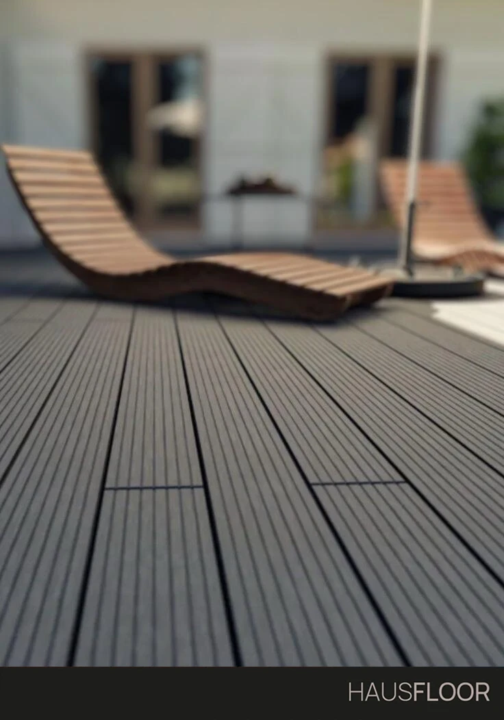Pavimento esterno con arredi pavimentazione esterna in legno con WPC - Hausfloor