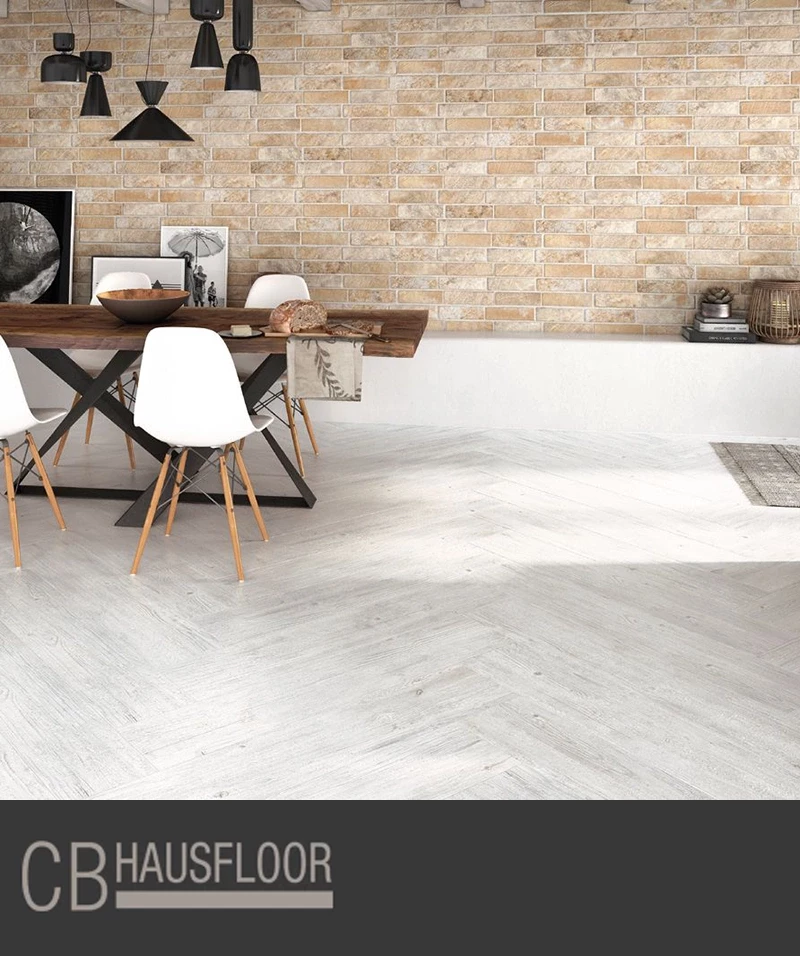 Parquet rovere sbiancato a spina di pesce - Parquet rovere sbiancato