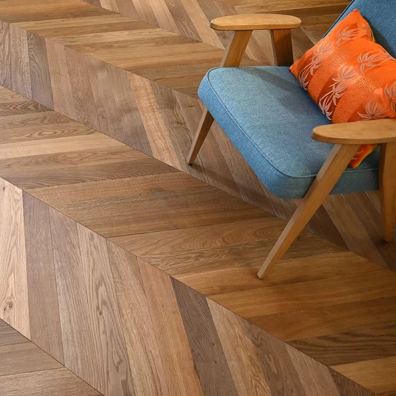 Teak naturale parquet spina francese - Parquet spina francese - Hausfloor