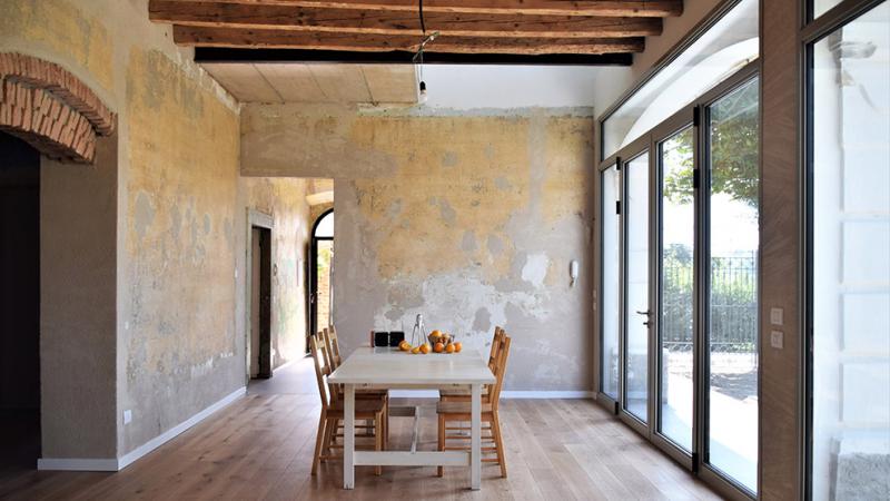 Sala da pranzo - Pavimento in parquet in rovere naturale: Casa M. S. - Hausfloor Brescia Bergamo Milano